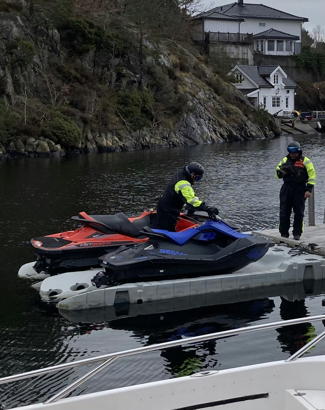 Høyhastighetsbevis - praktisk del: Vannscooter