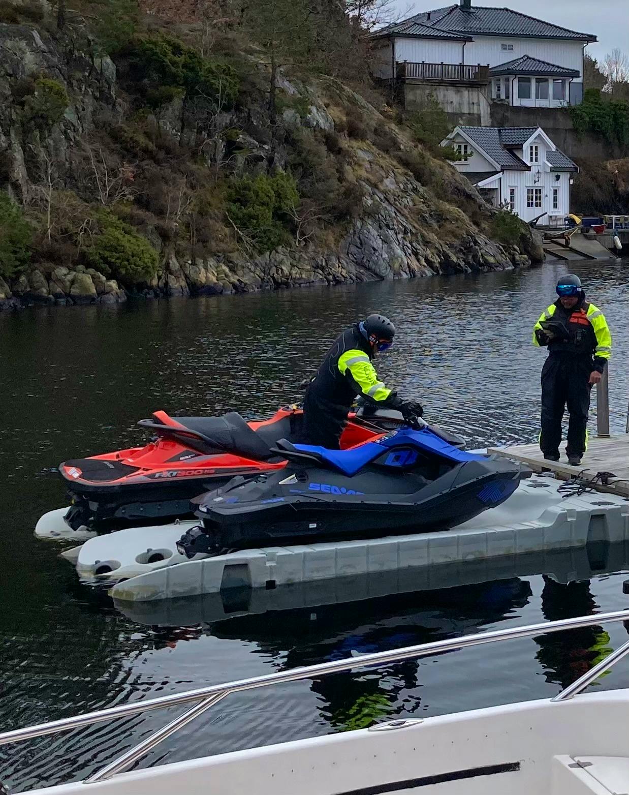 Høyhastighetsbevis - praktisk del: Vannscooter